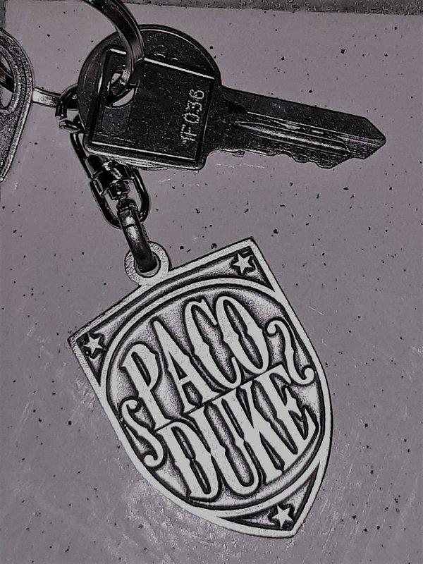 Porte-clés métal Paco Duke